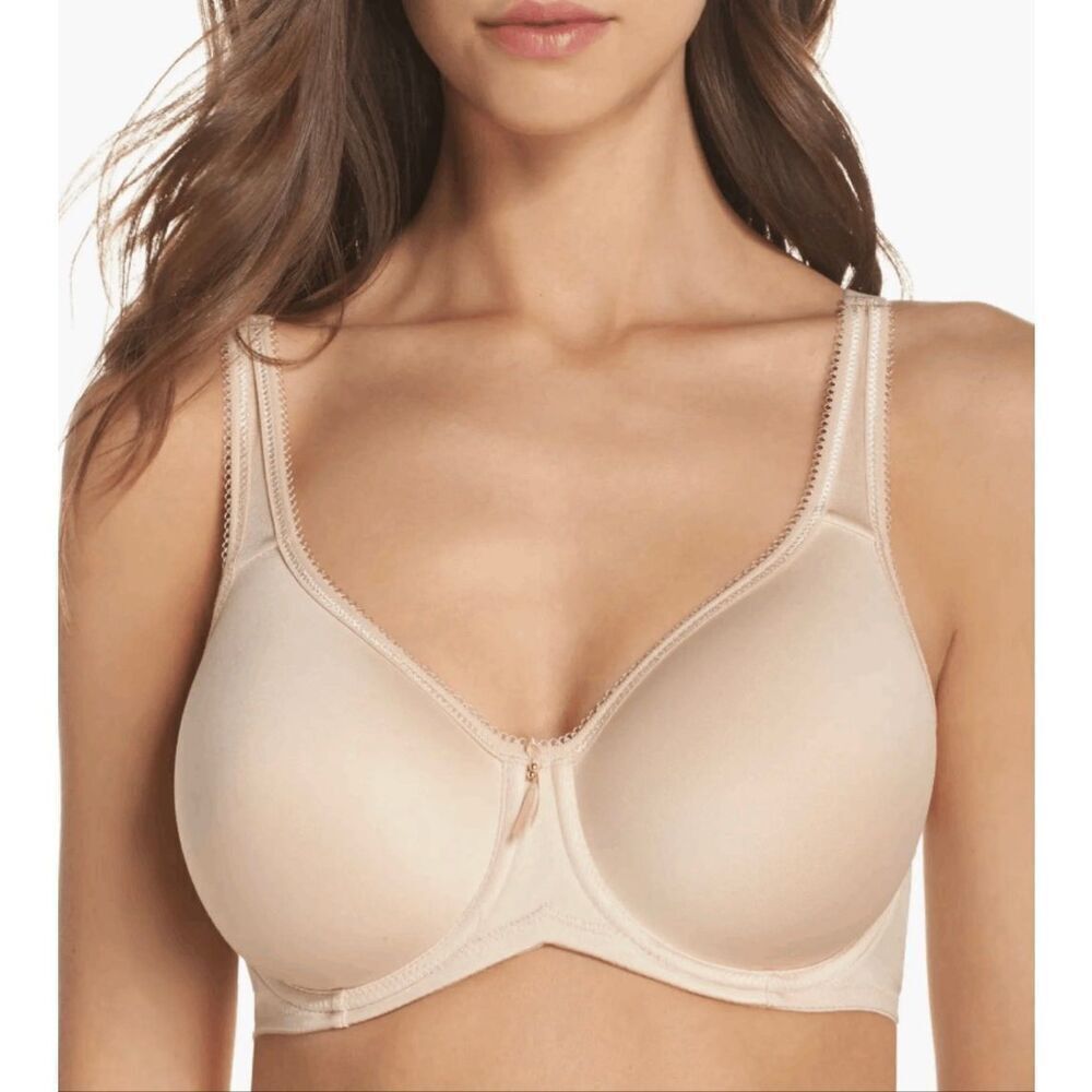 Wacoal Basic Beauty Full Figure Seamless Underwire Bra tan Size 40DDD 855192